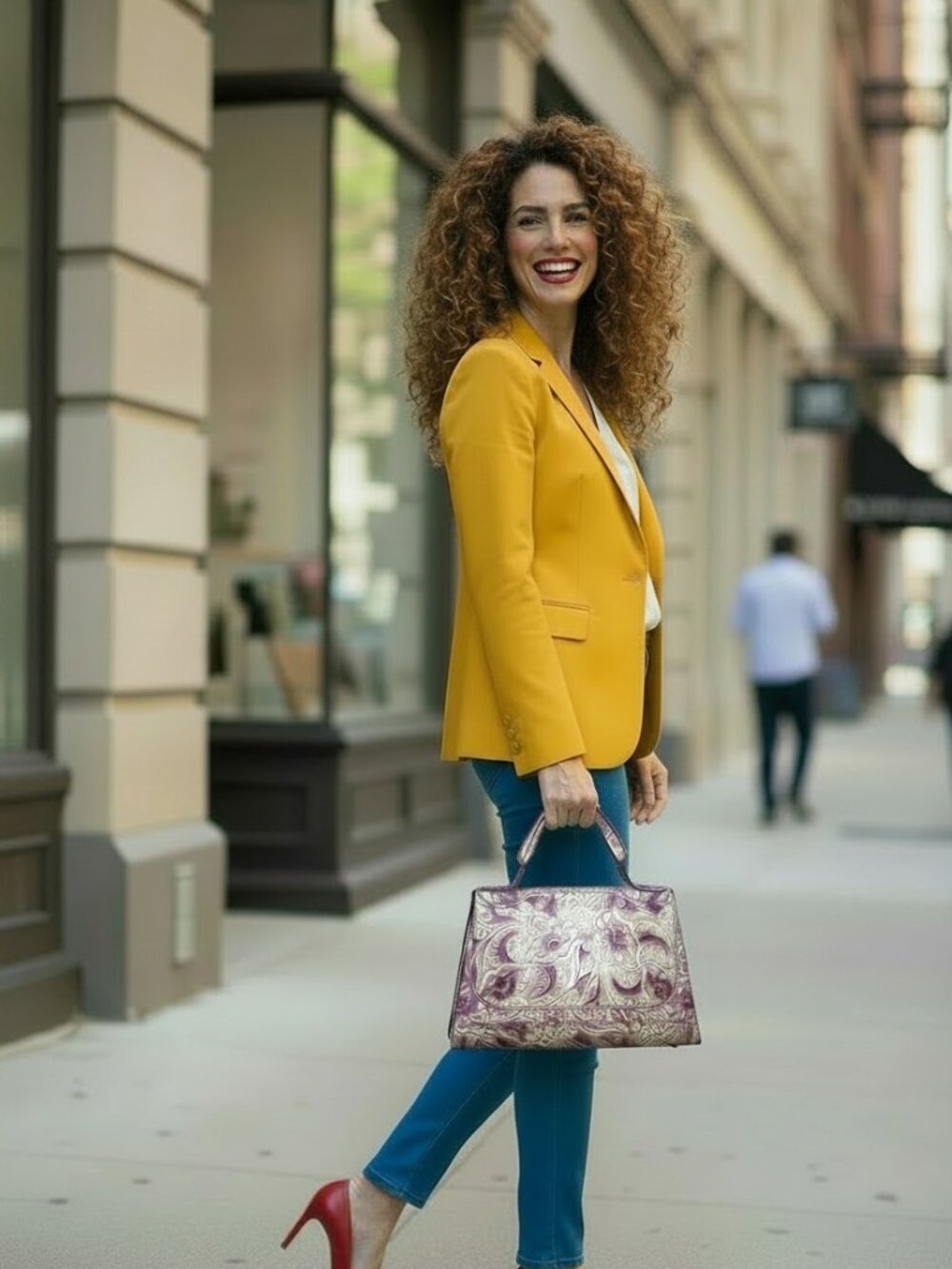 RARE Find... FENDI Tooled Leather Colorful Handbag
